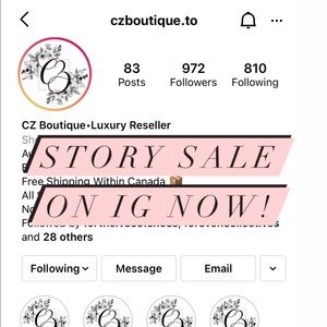 SALE ON IG NOW